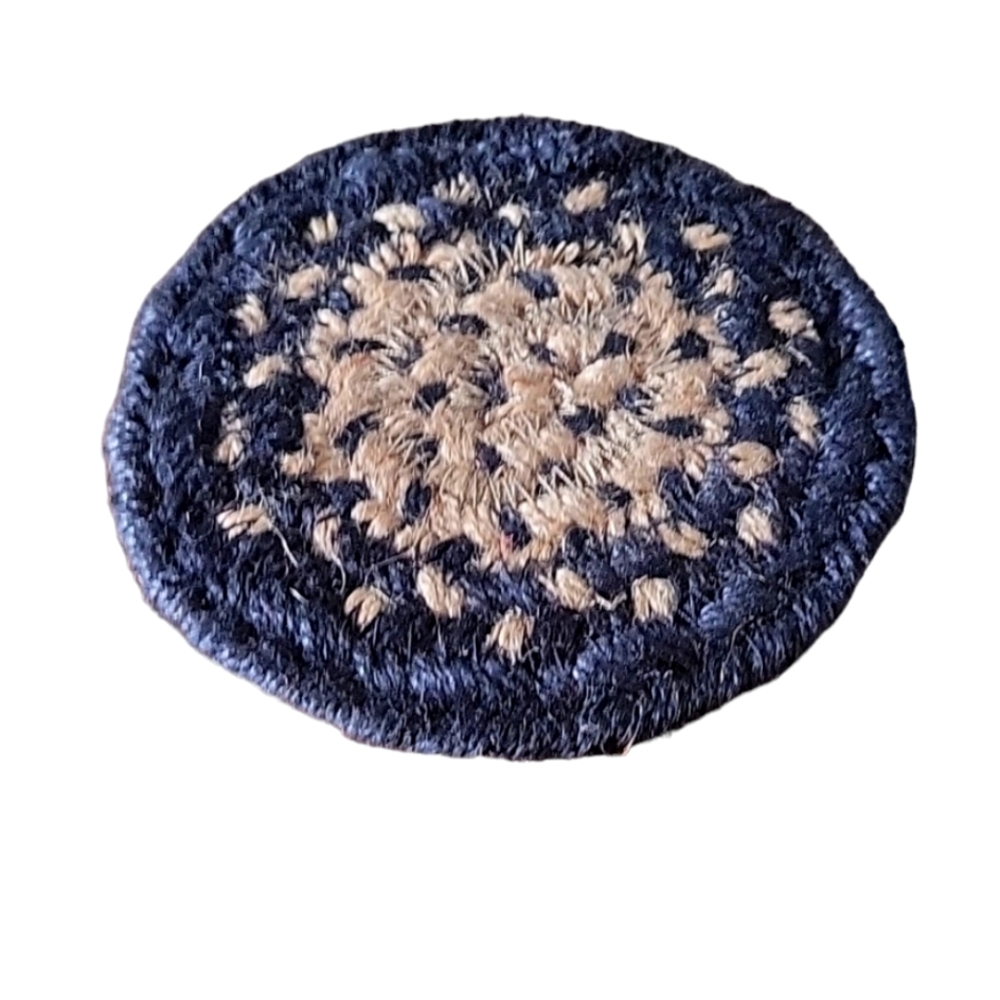 Small Jute Woven Braided Coaster